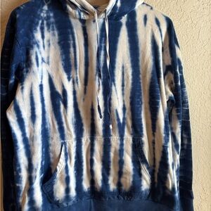 Blue Tie-Dye Men's Hoodie